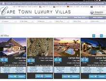 Tablet Screenshot of cape-town-luxury-villas.com